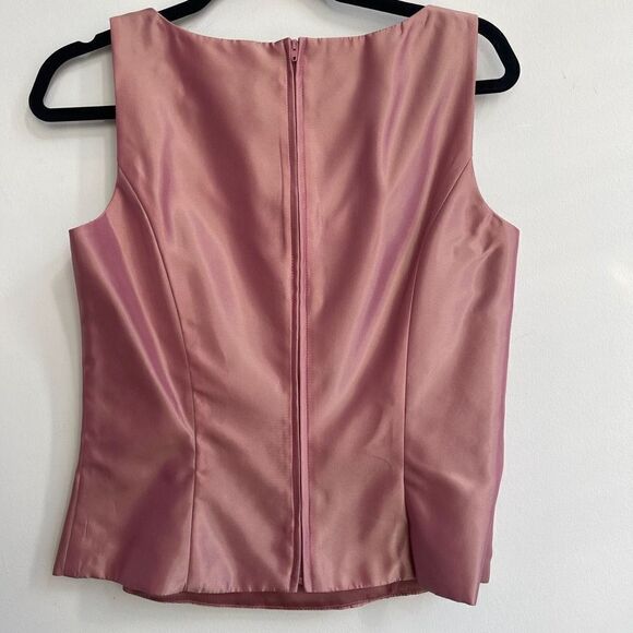 Michaelangelo Women's Pink Top Zip Up Sleeveless With Coat & Skirt Set Size 8 - Picture 3 of 15